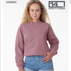 LOS ANGELES APPAREL Fleece Crewneck Sweatshirt SM